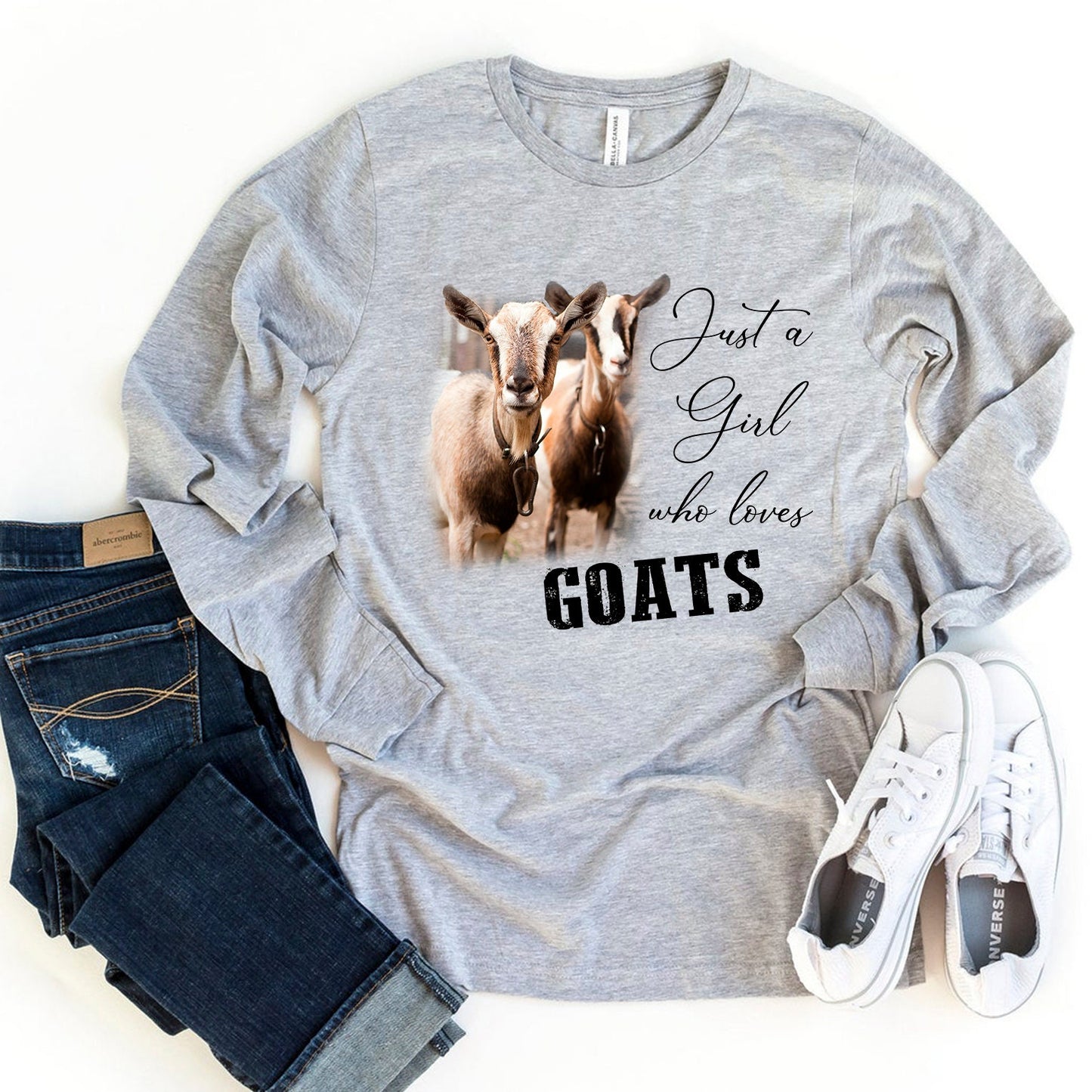 Just a girl who loves goats sublimation design