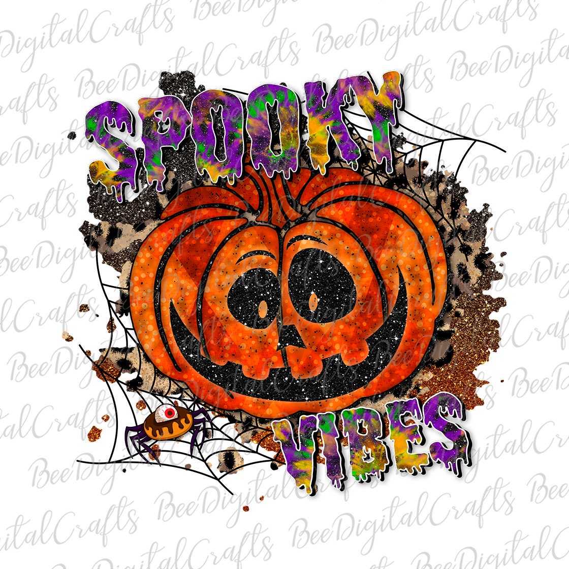 Spooky vibes sublimation design