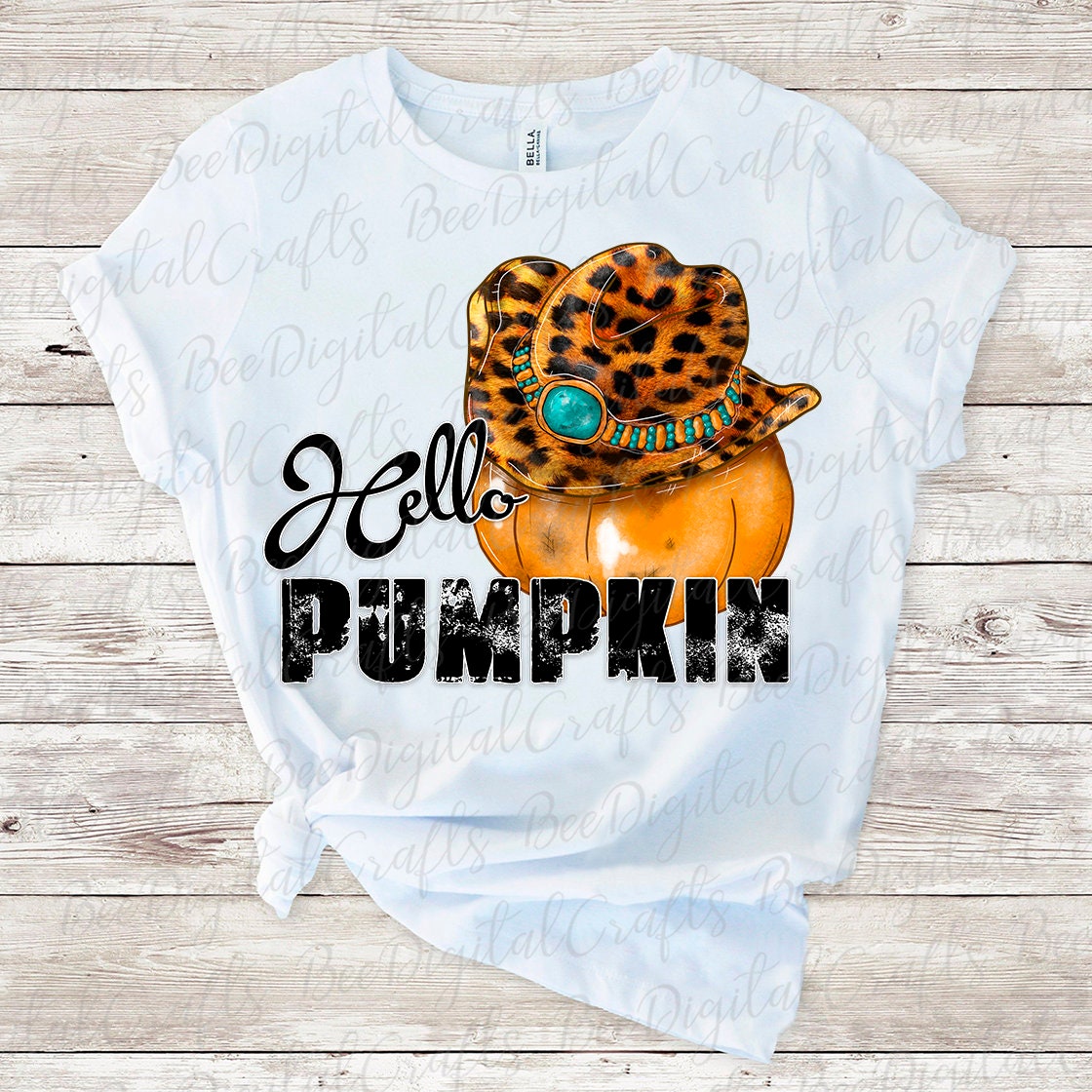 Hello pumpkin sublimation design