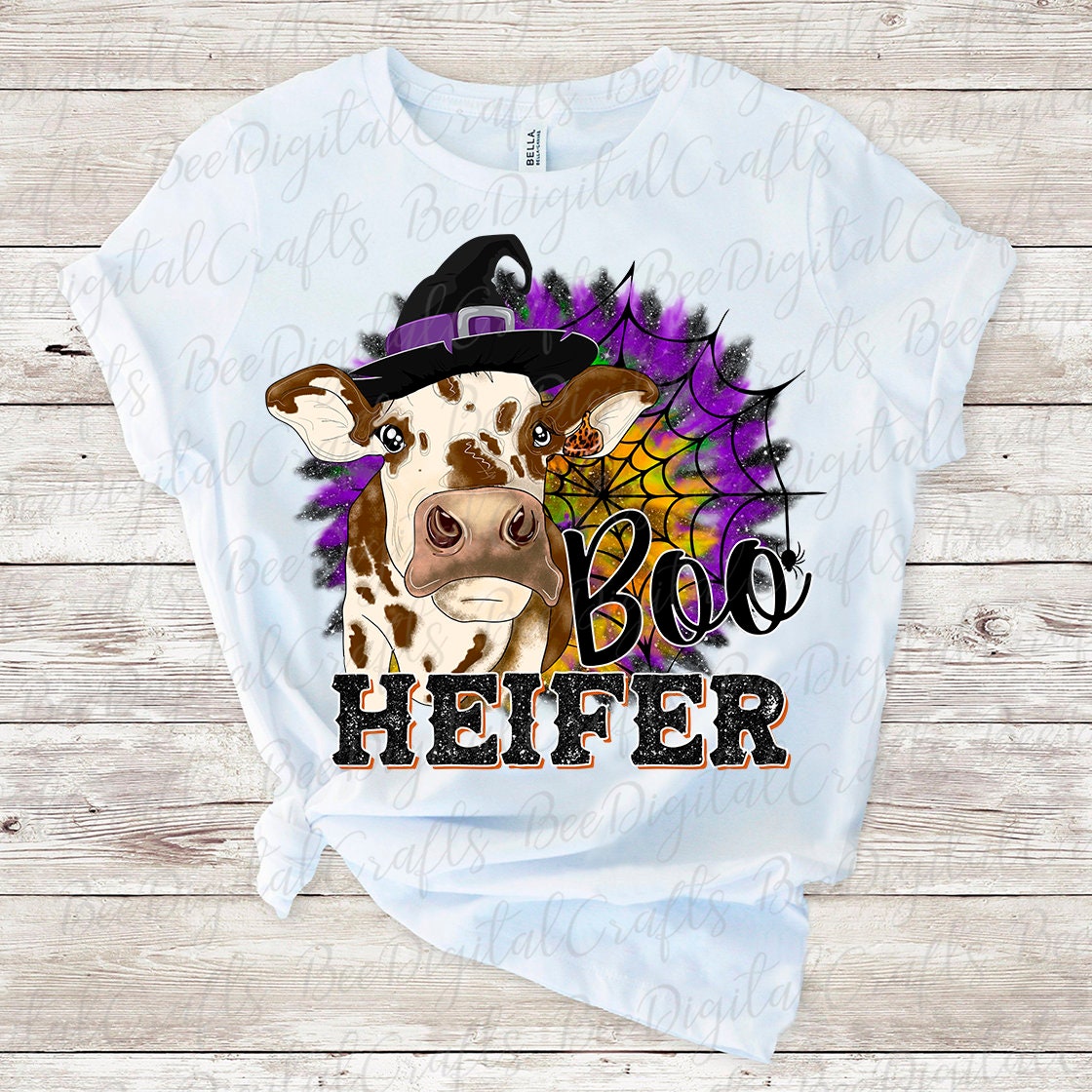 Boo heifer sublimation design