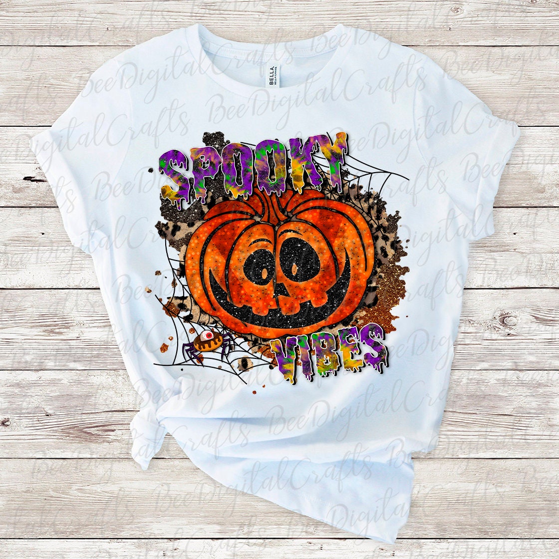 Spooky vibes sublimation design