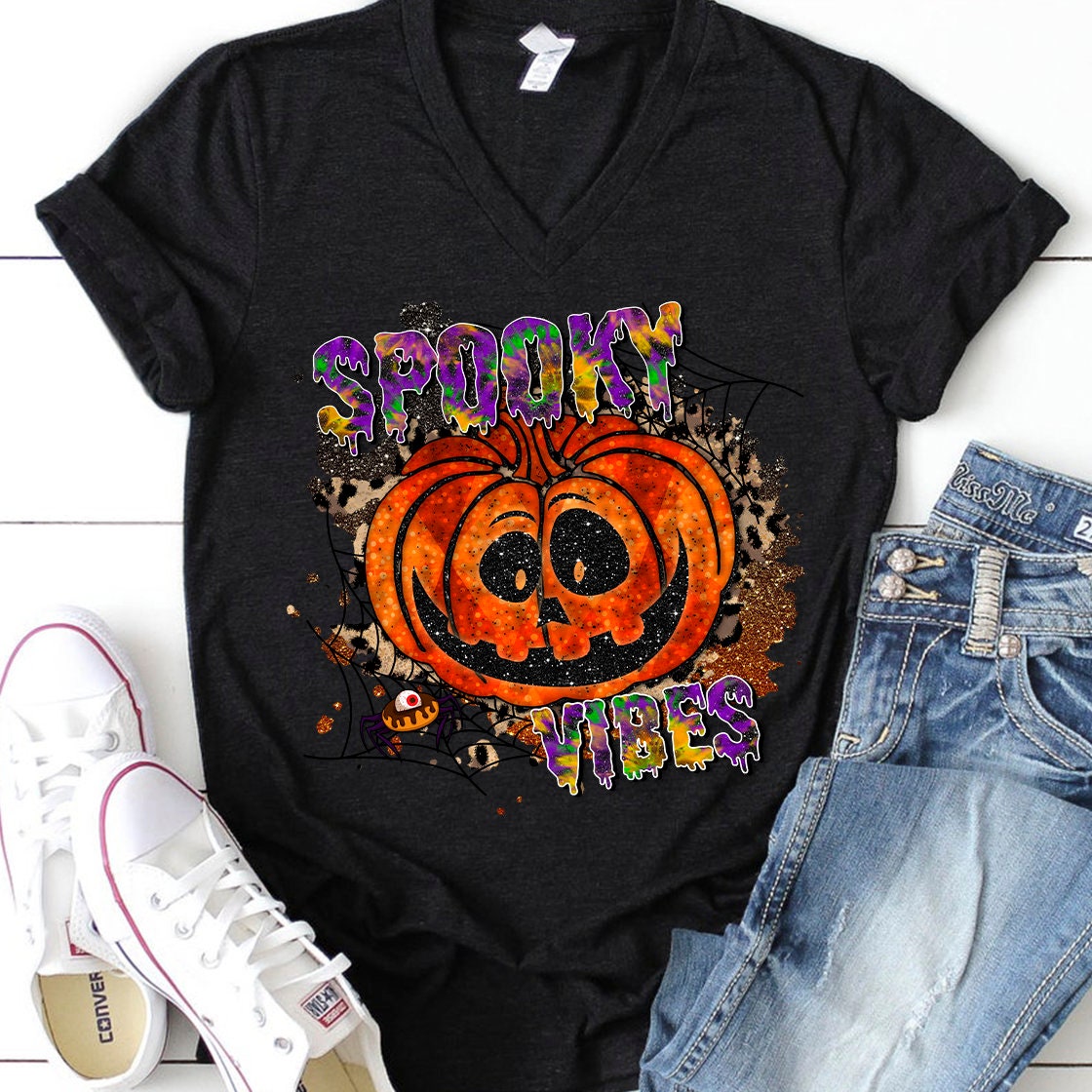 Spooky vibes sublimation design