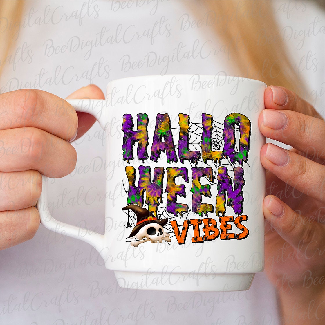 Halloween vibes sublimation design