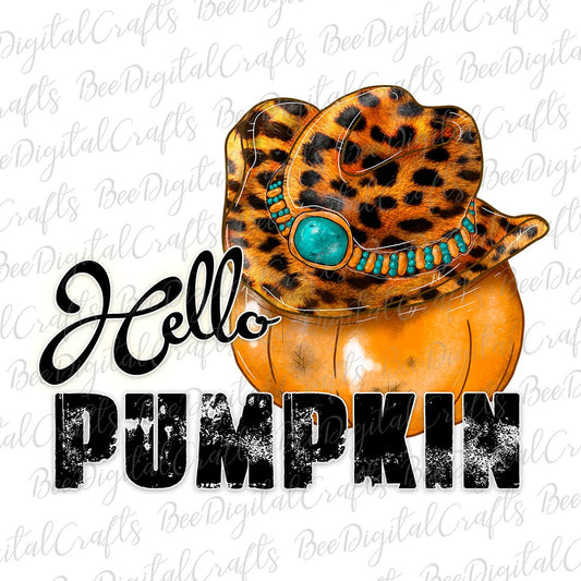 Hello pumpkin sublimation design