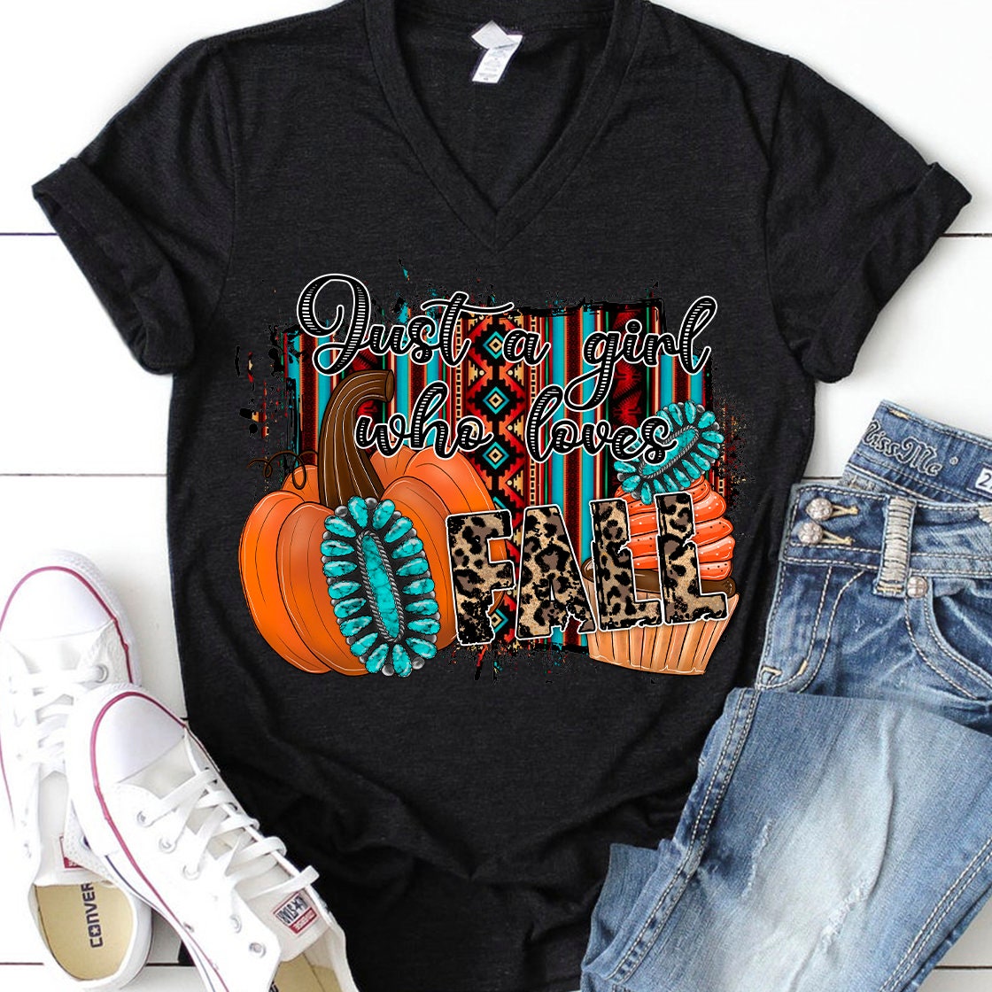 Just a girl who loves fall sublimation design