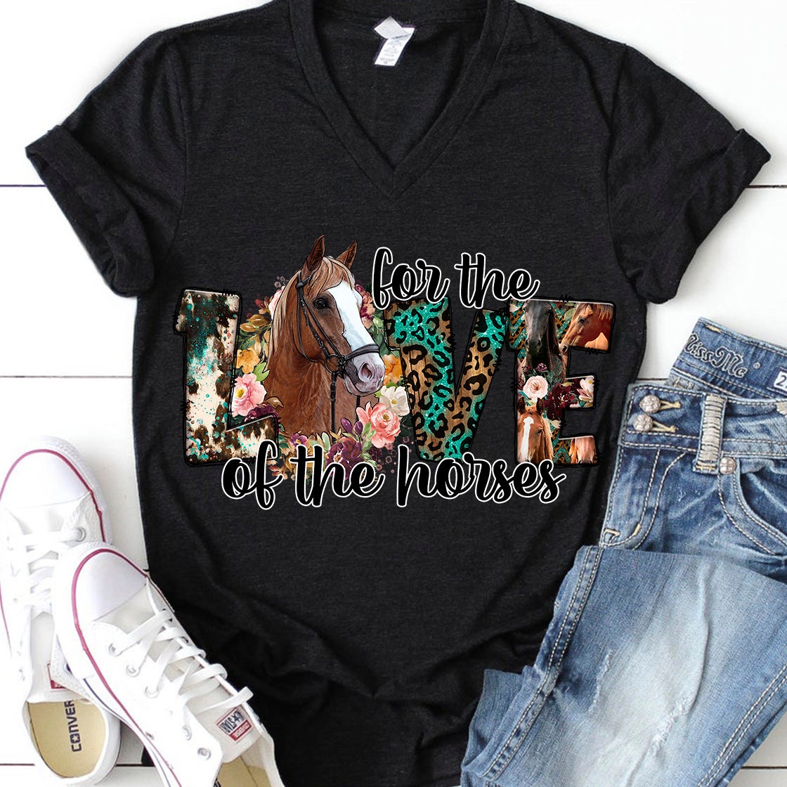 For the love of the horses sublimation design