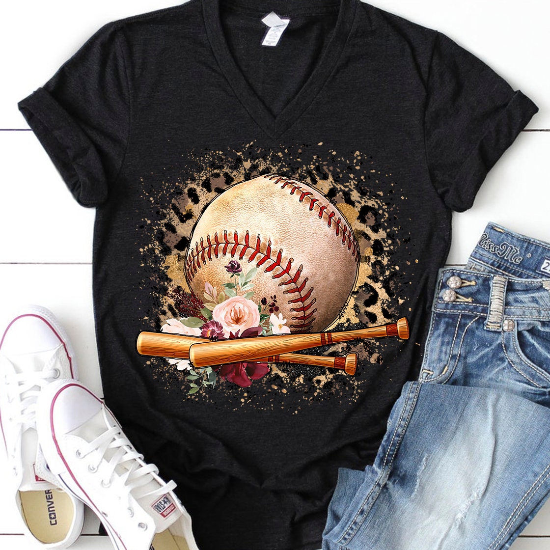 Baseball leopard sublimation design