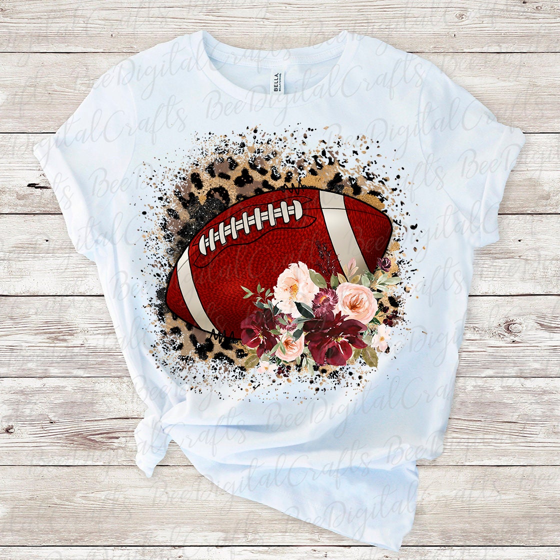 Leopard football sublimation design