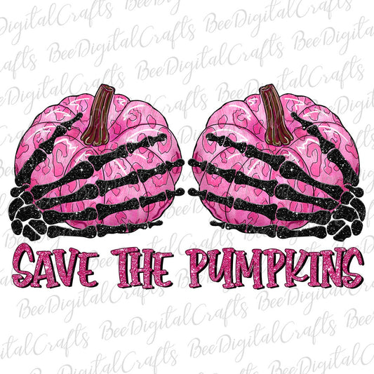 Save the pumpkins sublimation design