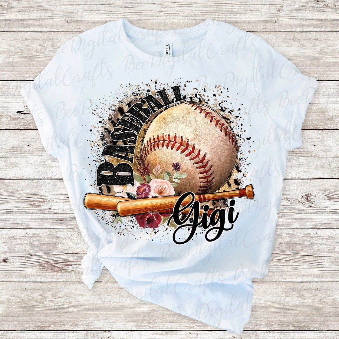 Baseball gigi sublimation design