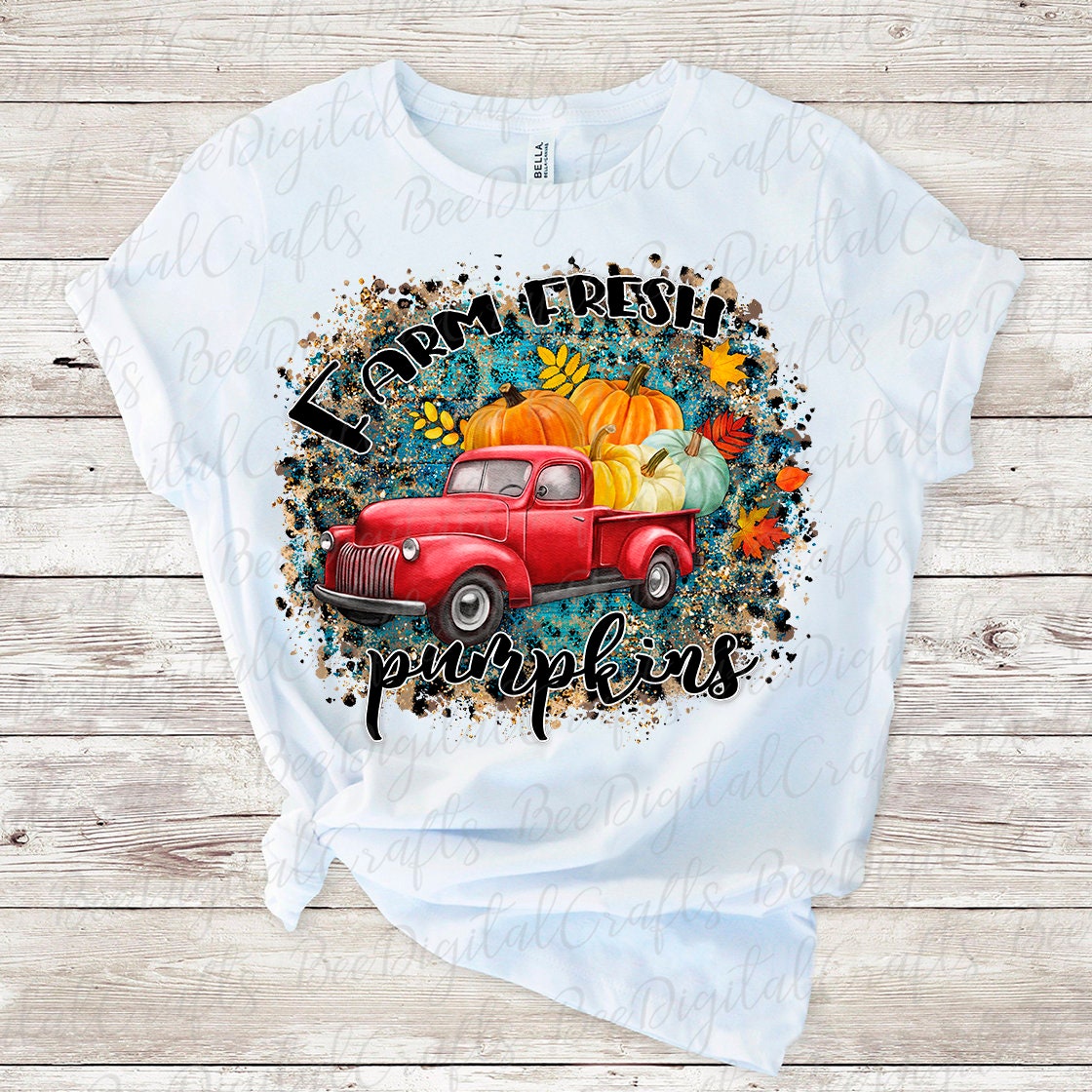 Farm fresh  pumpkin sublimation design