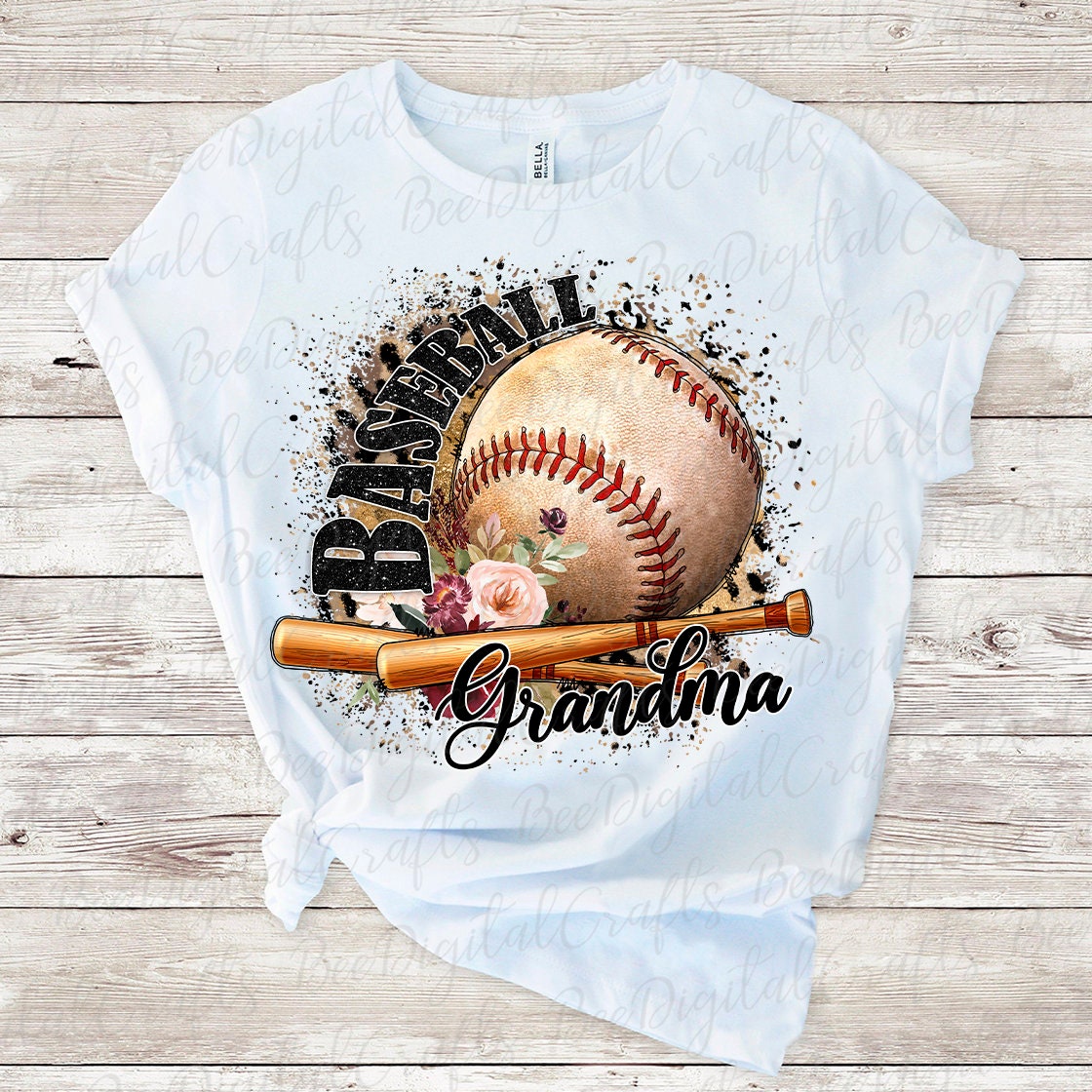 Baseball grandma sublimation design