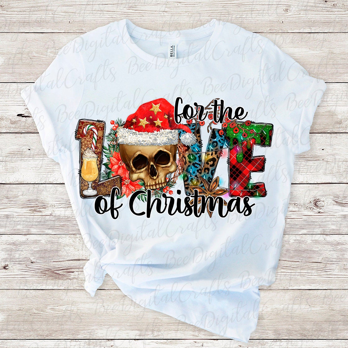 For the love of Christmas sublimation design