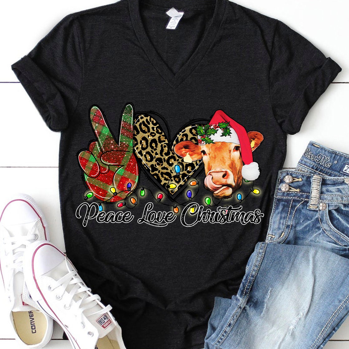 Peace love Christmas sublimation design