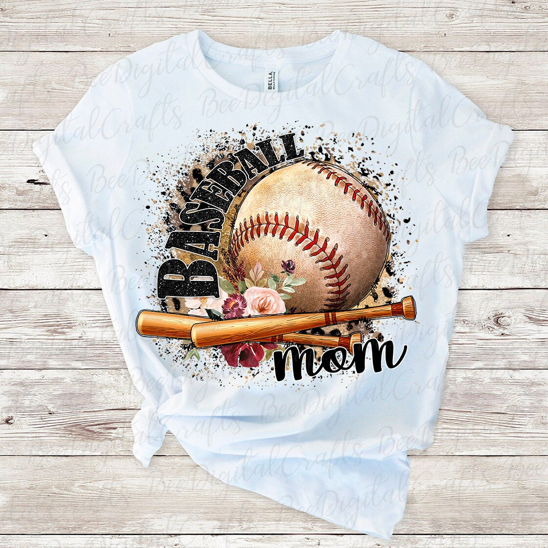 Baseball mom sublimation design