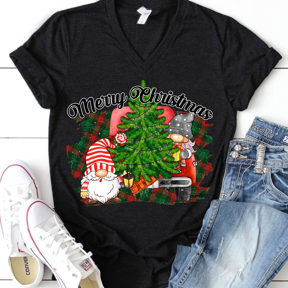 Merry Christmas gnomies sublimation design