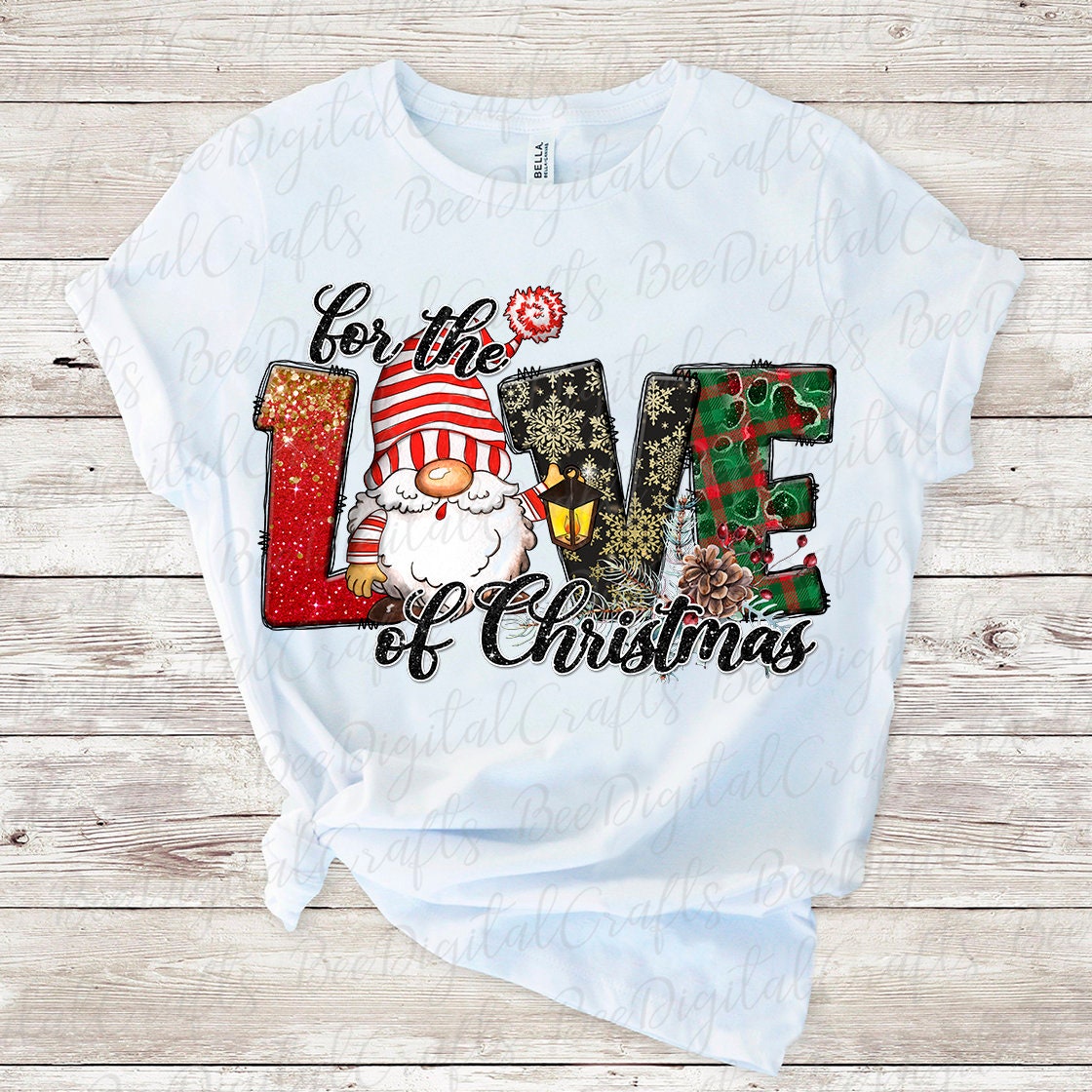 For the love of Christmas sublimation design