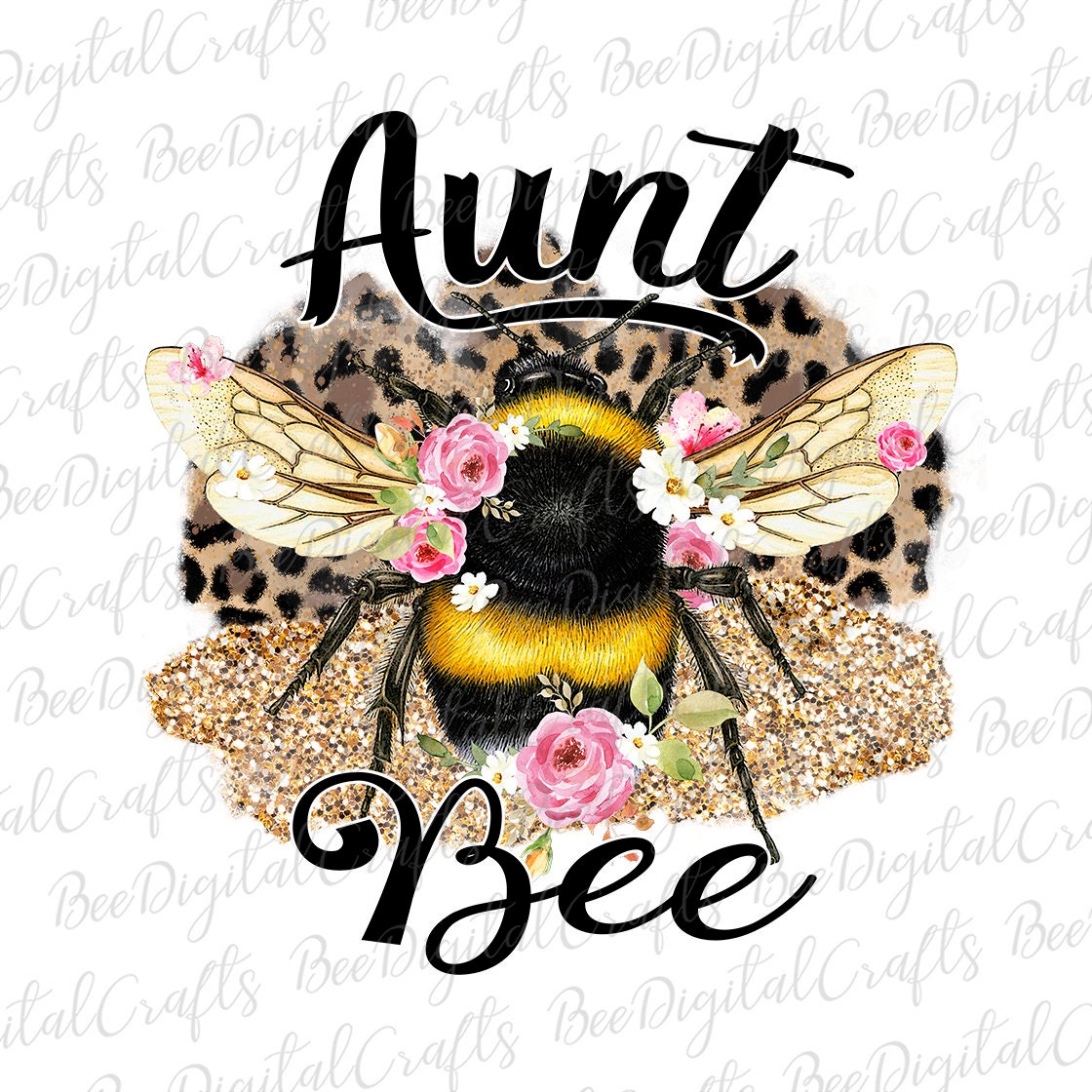 Aunt bee sublimation design