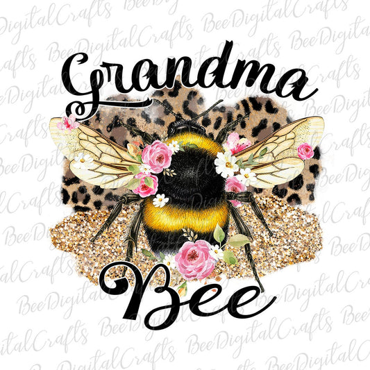 Grandma bee sublimation design