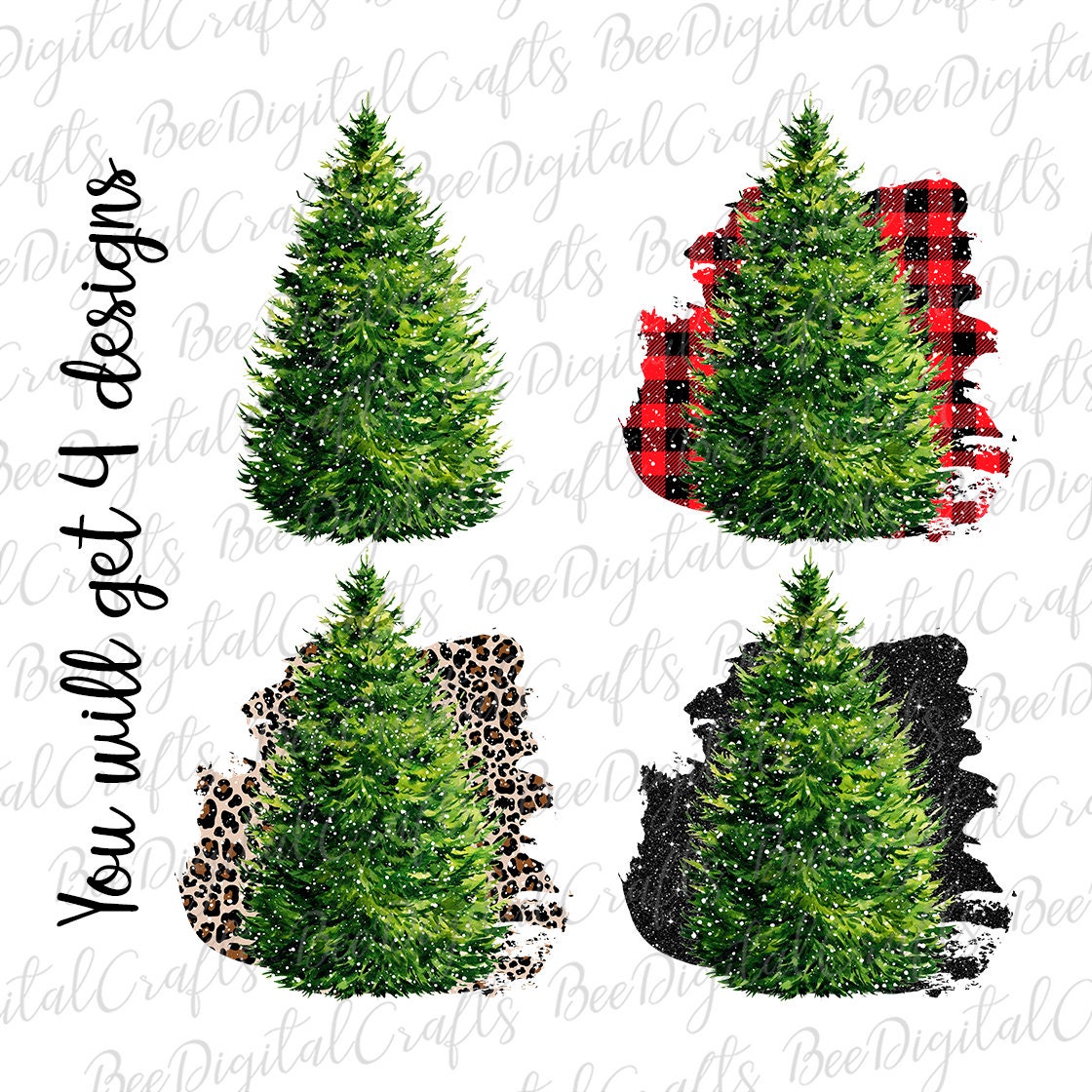 Christmas tree sublimation design