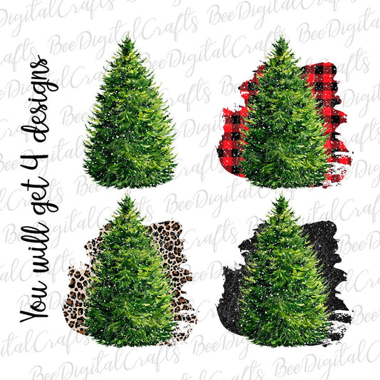 Christmas tree sublimation design