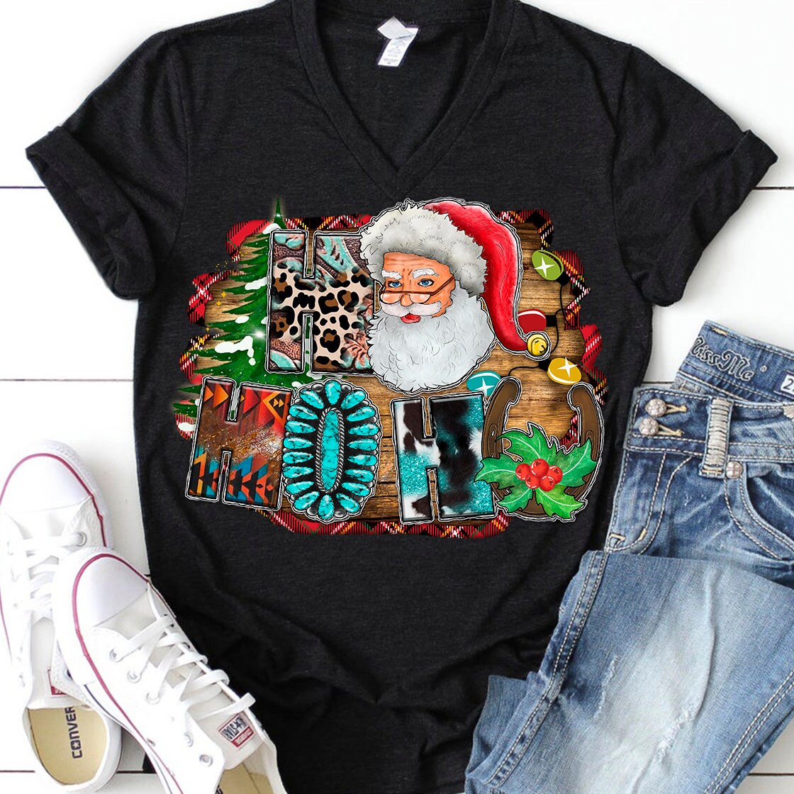 Ho ho ho Santa sublimation design