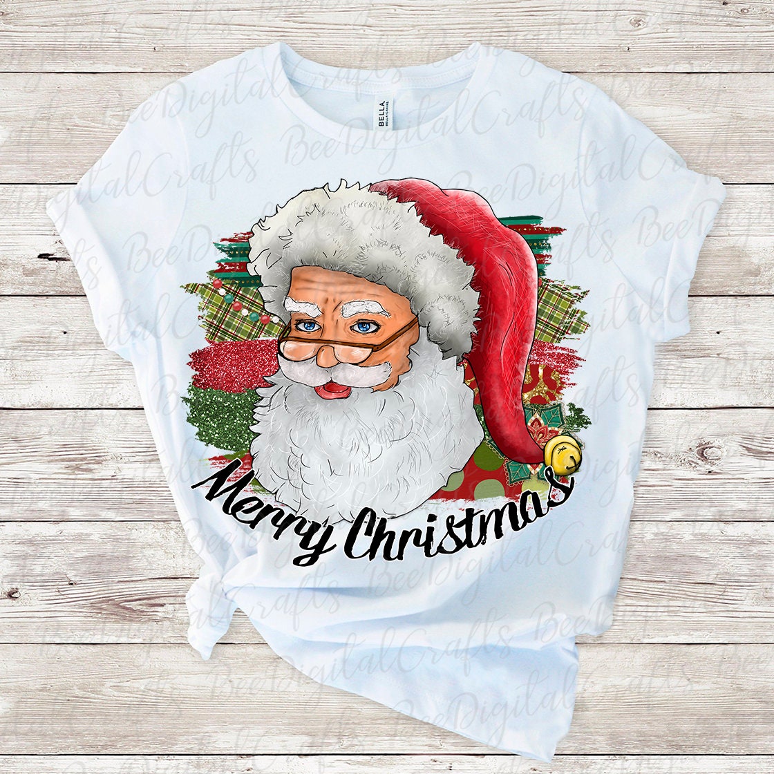 Merry Christmas Santa sublimation design