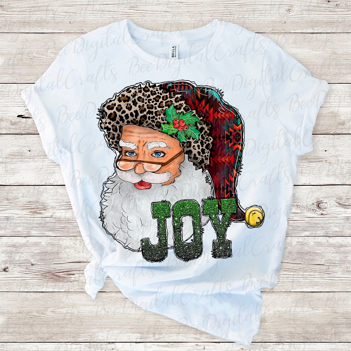 Christmas Joy Santa sublimation design