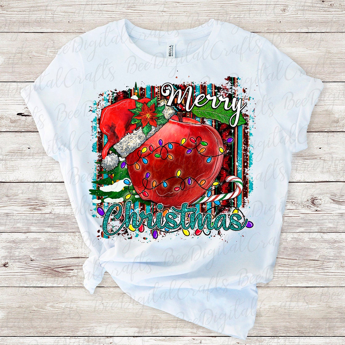 Merry Christmas teacher sublimation design