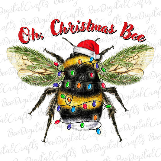 Oh Christmas Bee sublimation design