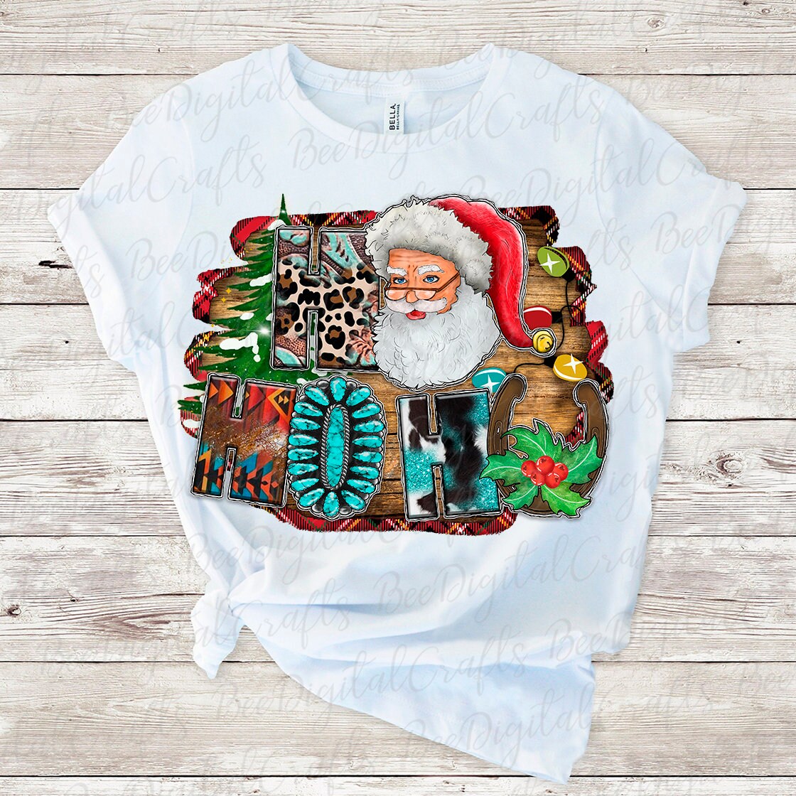 Ho ho ho Santa sublimation design