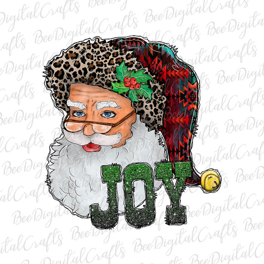 Christmas Joy Santa sublimation design