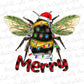 Bee Merry sublimation design