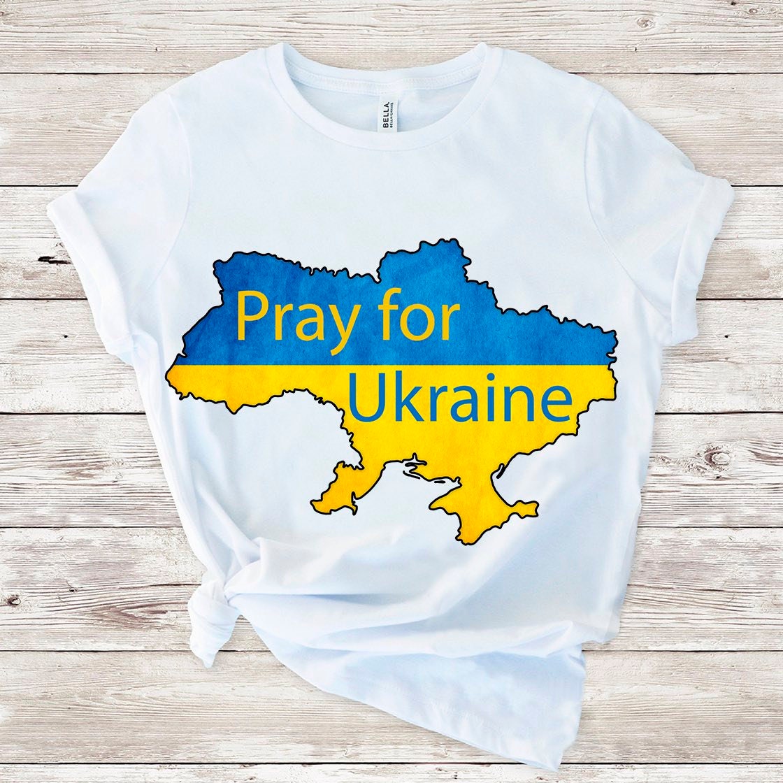 Pray for Ukraine sublimation design