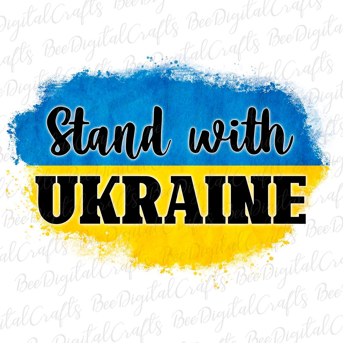 Stand with Ukraine sublimation design