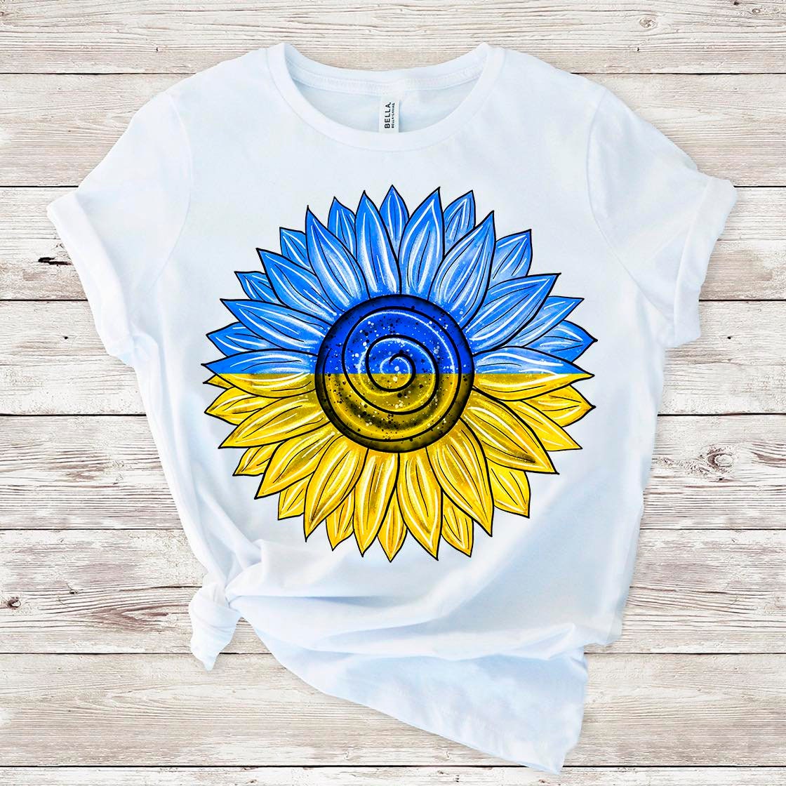 Sunflower Ukraine sublimation design