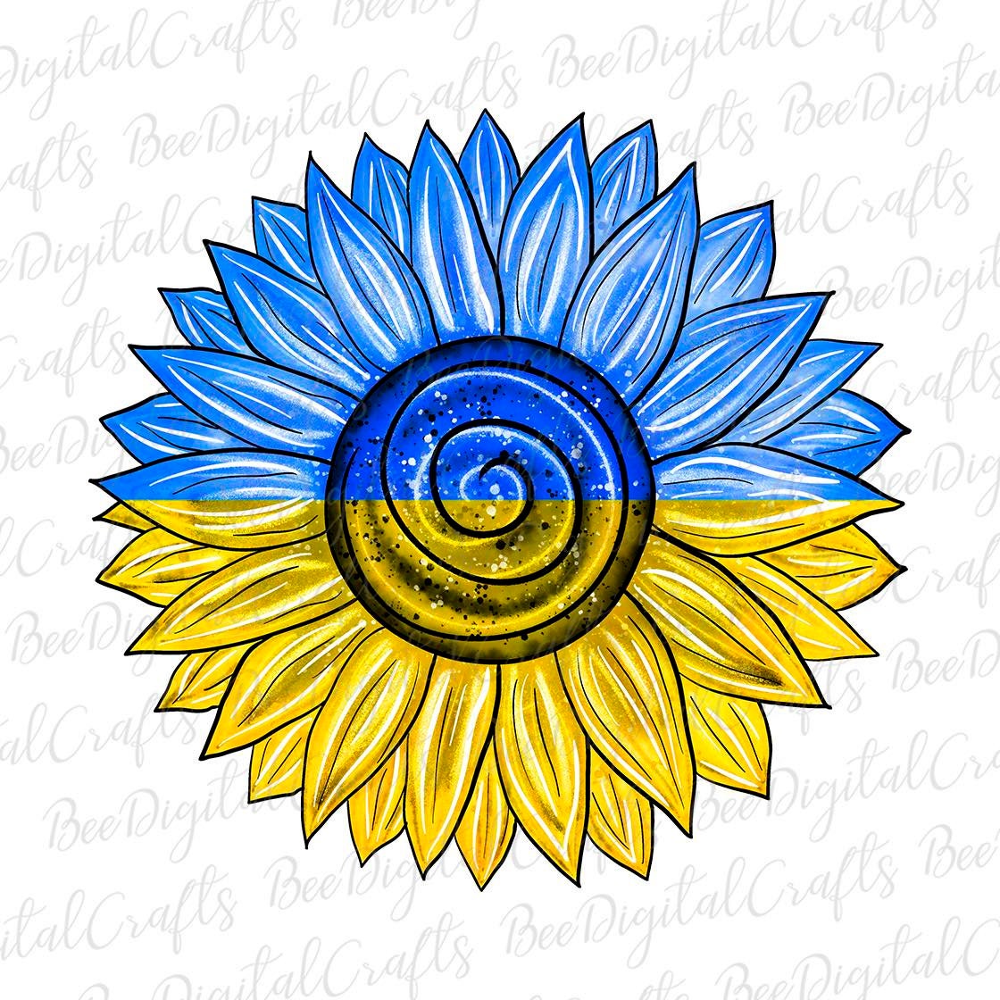 Sunflower Ukraine sublimation design