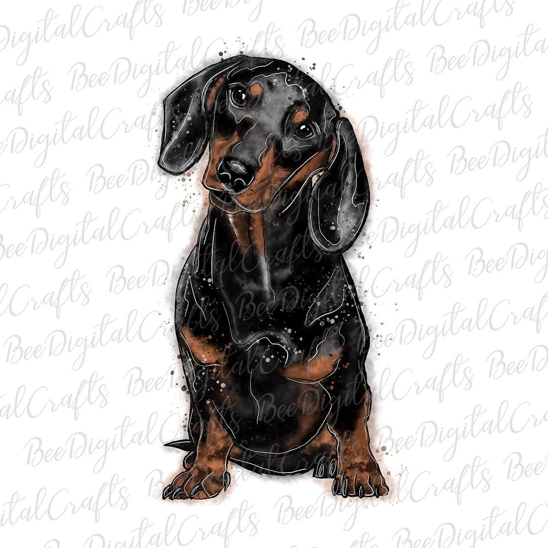 Dachshund sublimation design