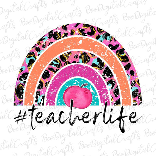 Teacher life sublimation design