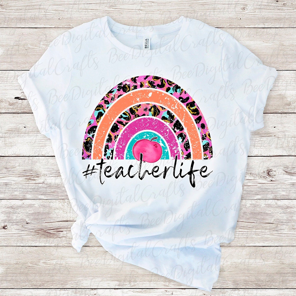 Teacher life sublimation design