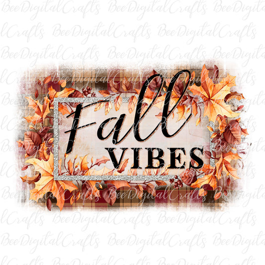 Fall vibes sublimation design