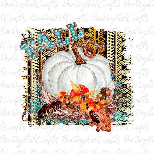 Fall pumpkin sublimation design