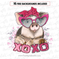 Valentine pig sublimation design