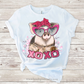 Valentine pig sublimation design