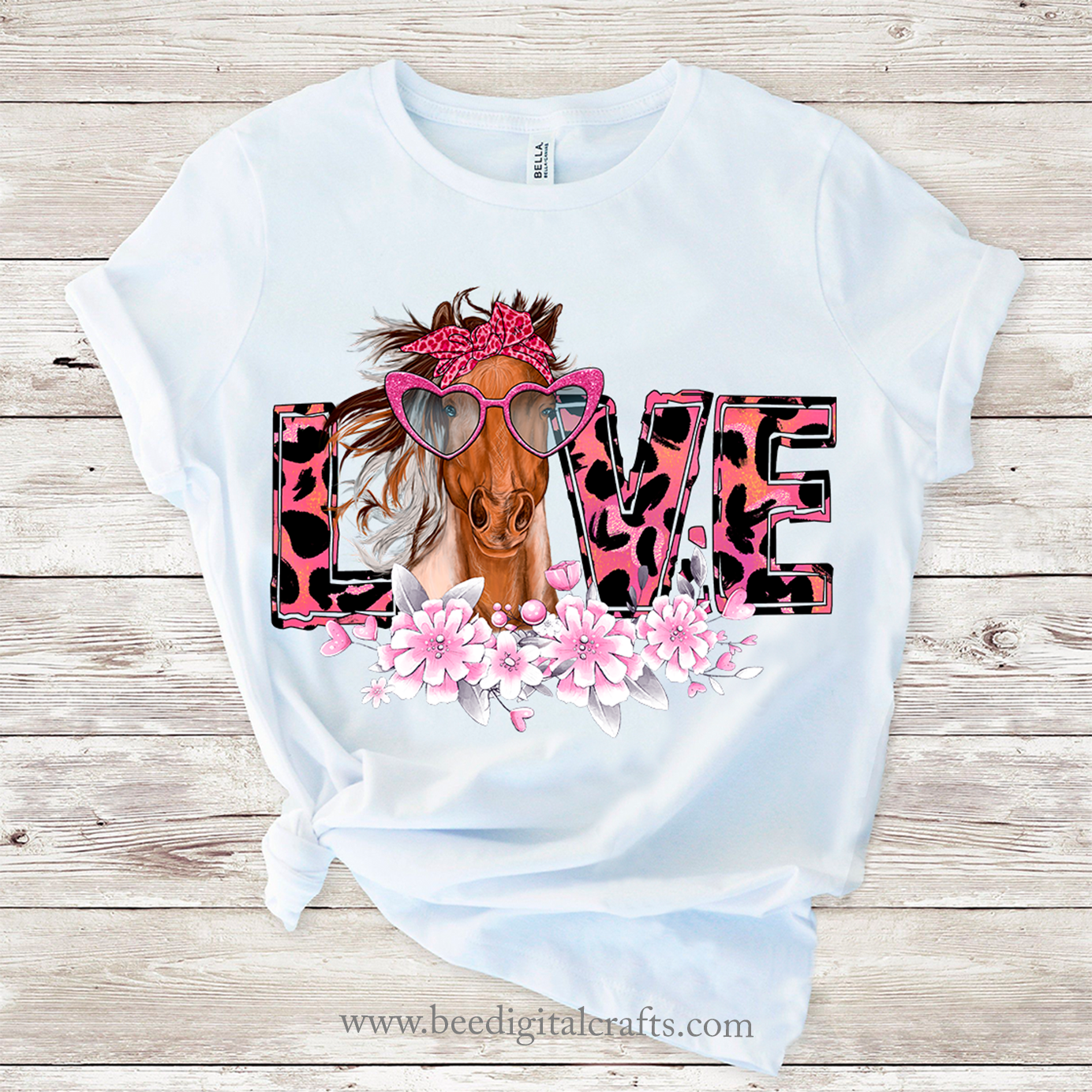 Horse love sublimation design