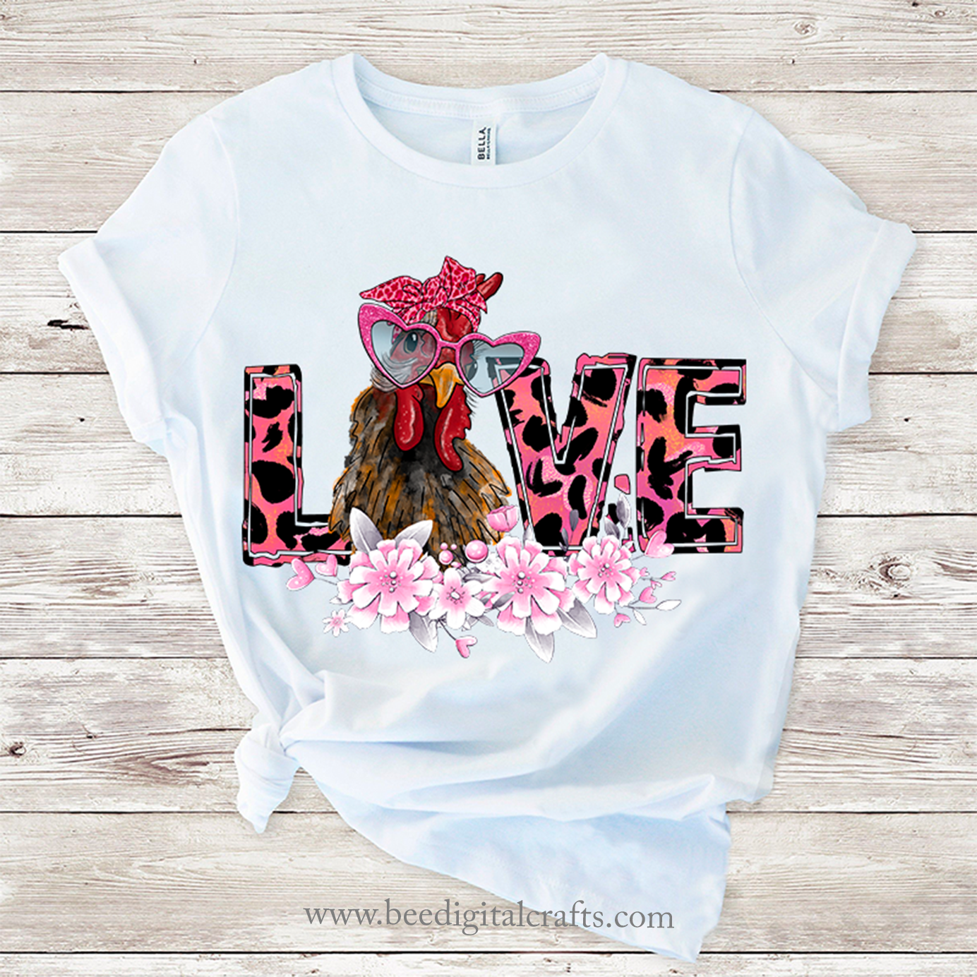 Chicken love sublimation design