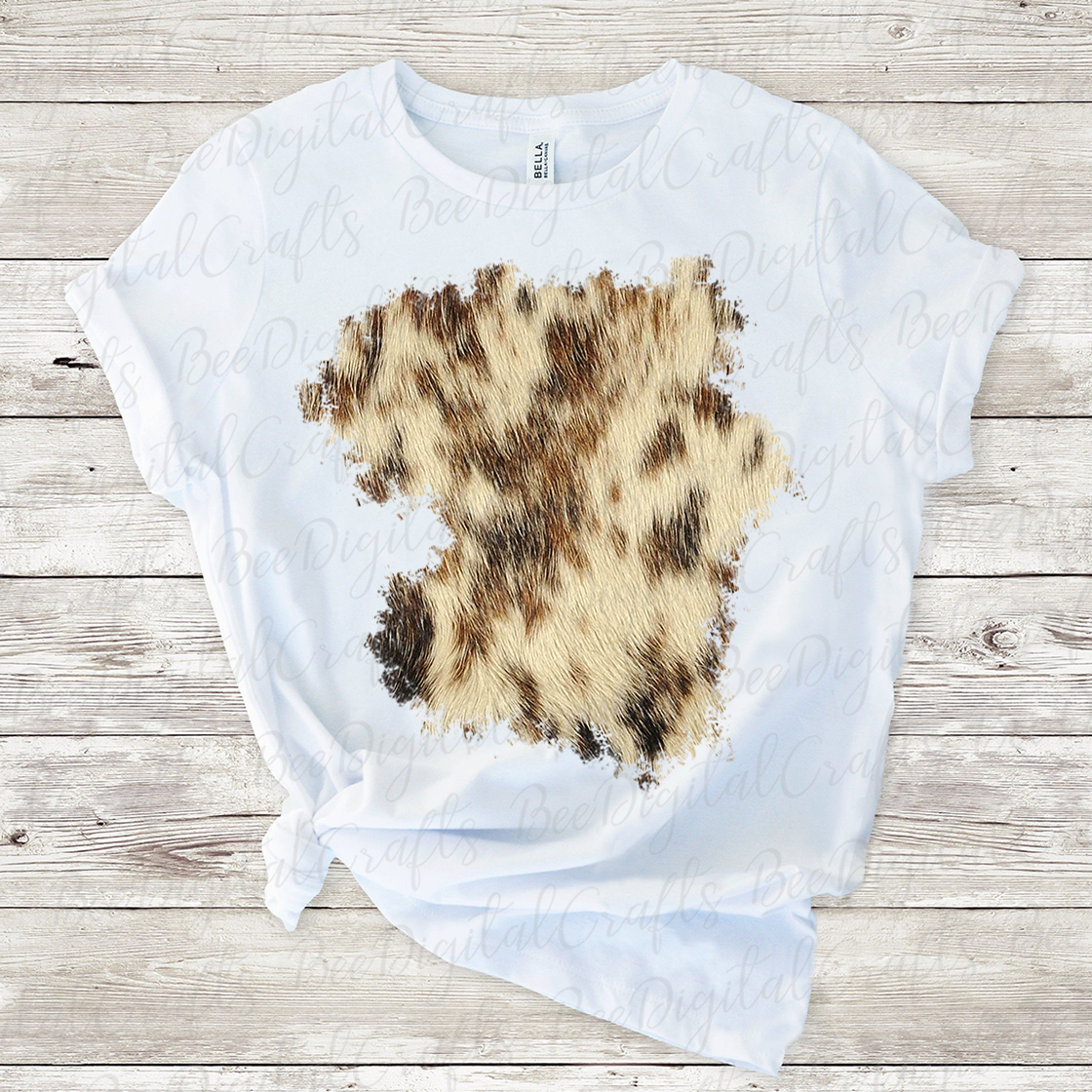 Cowhide patch sublimation design