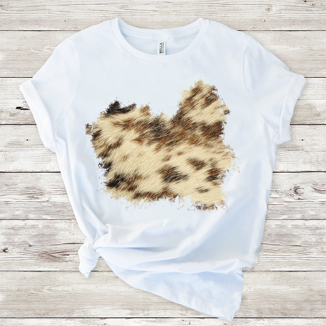 Cowhide patch sublimation design