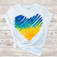 Ukraine heart sublimation design