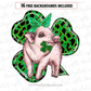 St. Patrick pig sublimation design